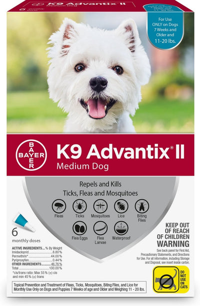 Elanco K9 Advantix II Medium Dog - Mr Mochas Pet Supplies