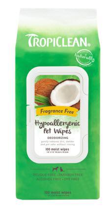Tropiclean Wipes Hypo Allergenic 100 Ct