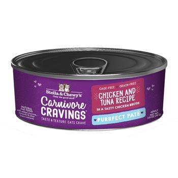 Stella & Chewy's Cat Wet Carnivore Cravings Pate Chicken & Tuna 2.8 oz - Mr Mochas Pet Supplies
