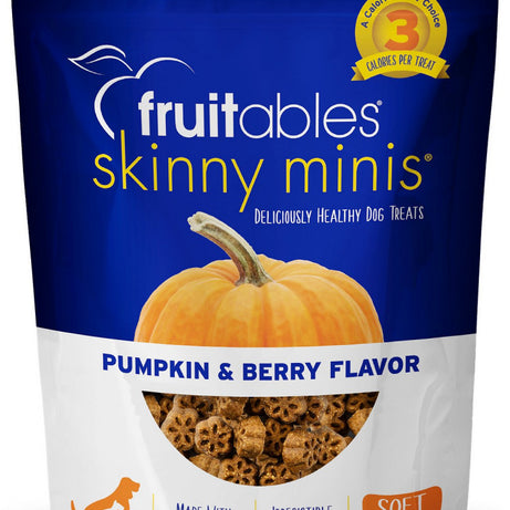 Fruitables Skinny Mini Pumpkin & Blueberry Dog Treats - Mr Mochas Pet Supplies