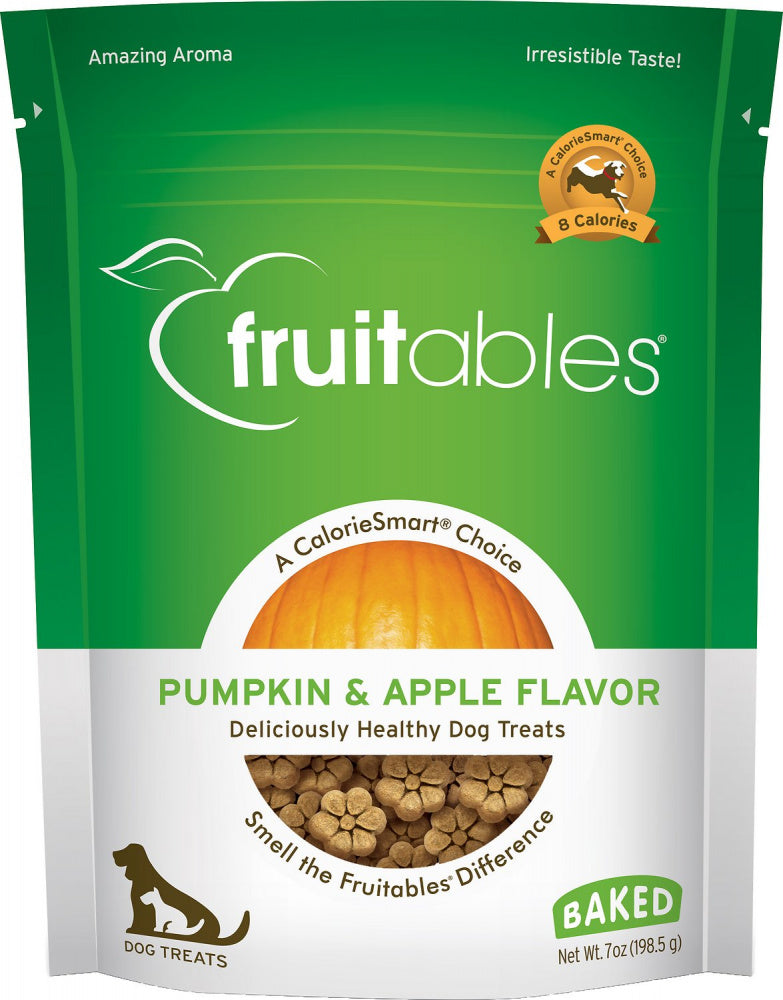 Fruitables Crunchy Pumpkin & Apple Dog Treats - Mr Mochas Pet Supplies