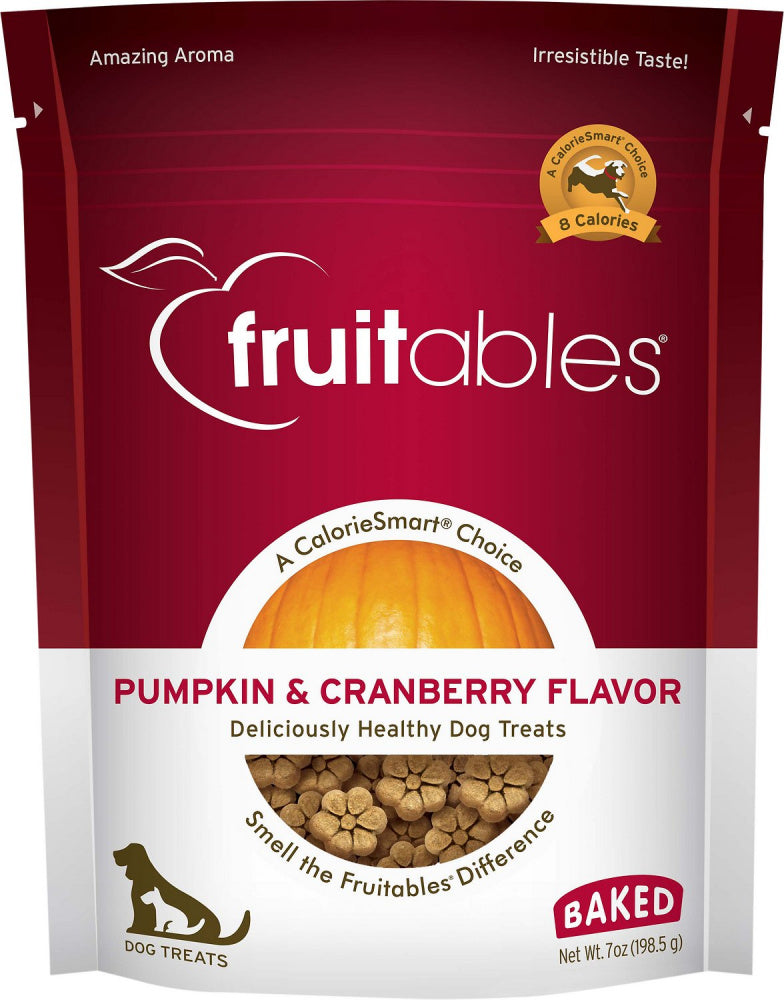Fruitables Crunchy Pumpkin & Cranberry Dog Treats - Mr Mochas Pet Supplies
