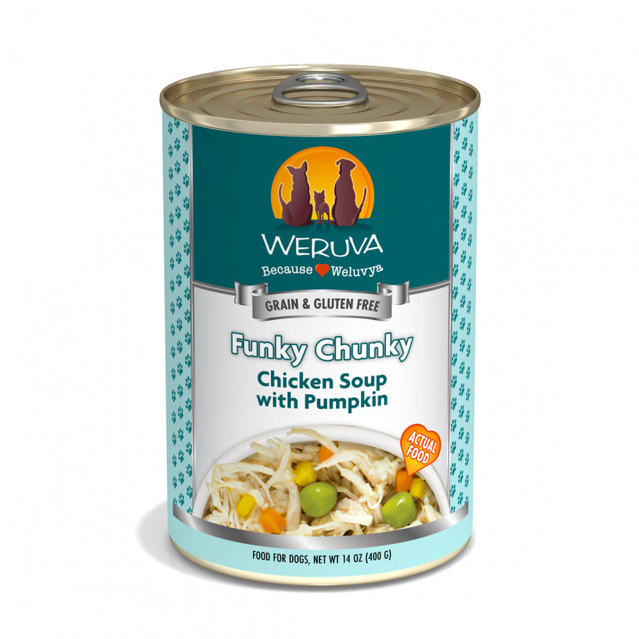 Weruva Funky Chunky Chicken Soup with Pumpkin Canned Dog Food - Mr Mochas Pet Supplies