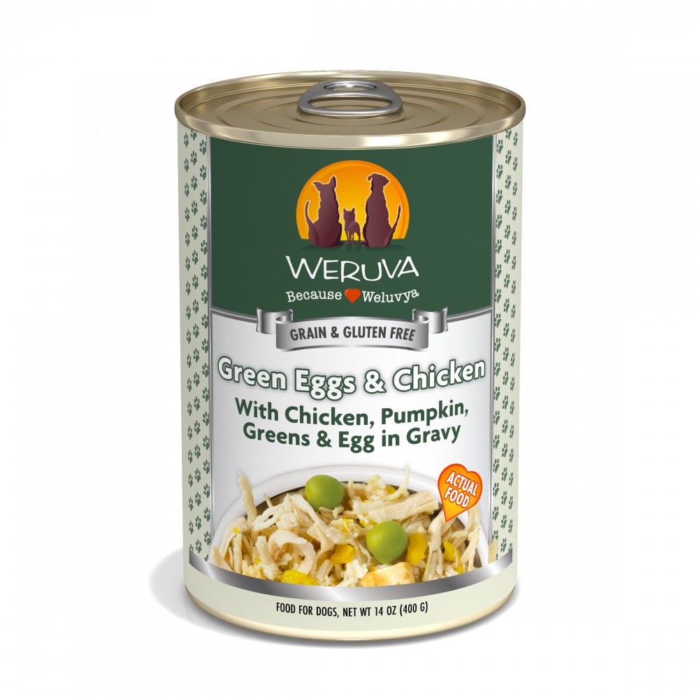 Weruva Green Eggs & Chicken with Chicken, Pumpkin, Greens & Eggs Canned Dog Food - Mr Mochas Pet Supplies