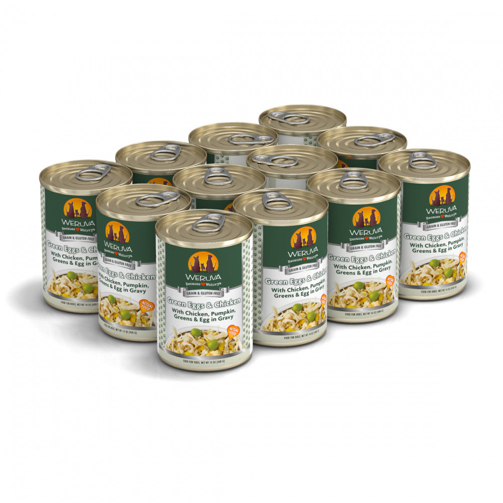 Weruva Green Eggs & Chicken with Chicken, Pumpkin, Greens & Eggs Canned Dog Food - Mr Mochas Pet Supplies