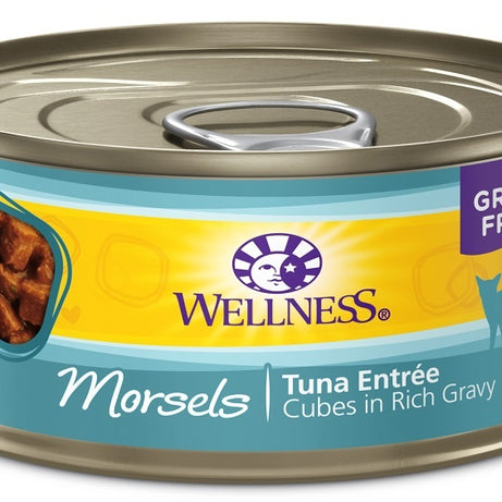 Wellness Grain Free Natural Tuna Morsels Recipe Wet Canned Cat Food - Mr Mochas Pet Supplies