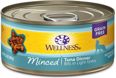 Wellness Grain Free Natural Minced Tuna Dinner Canned Cat Food - Mr Mochas Pet Supplies