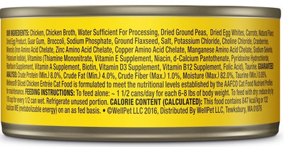Wellness Grain Free Natural Sliced Chicken Entree Wet Canned Cat Food - Mr Mochas Pet Supplies