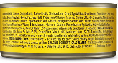 Wellness Grain Free Natural Minced Chicken Dinner Wet Canned Cat Food - Mr Mochas Pet Supplies