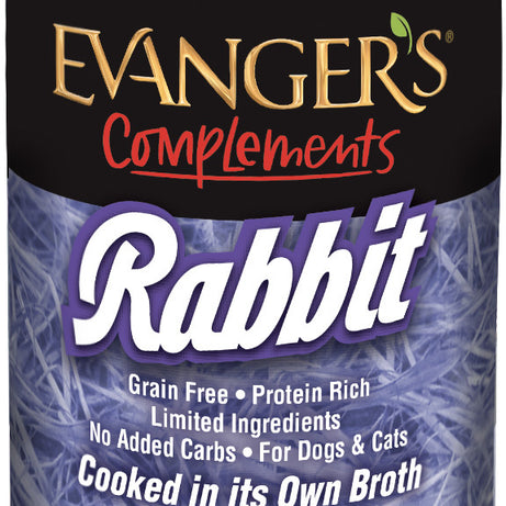 Evangers Grain Free Rabbit  Canned Dog and Cat Food