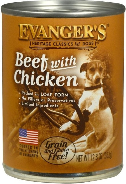 Evangers Beef with Chicken Canned Dog Food - Mr Mochas Pet Supplies