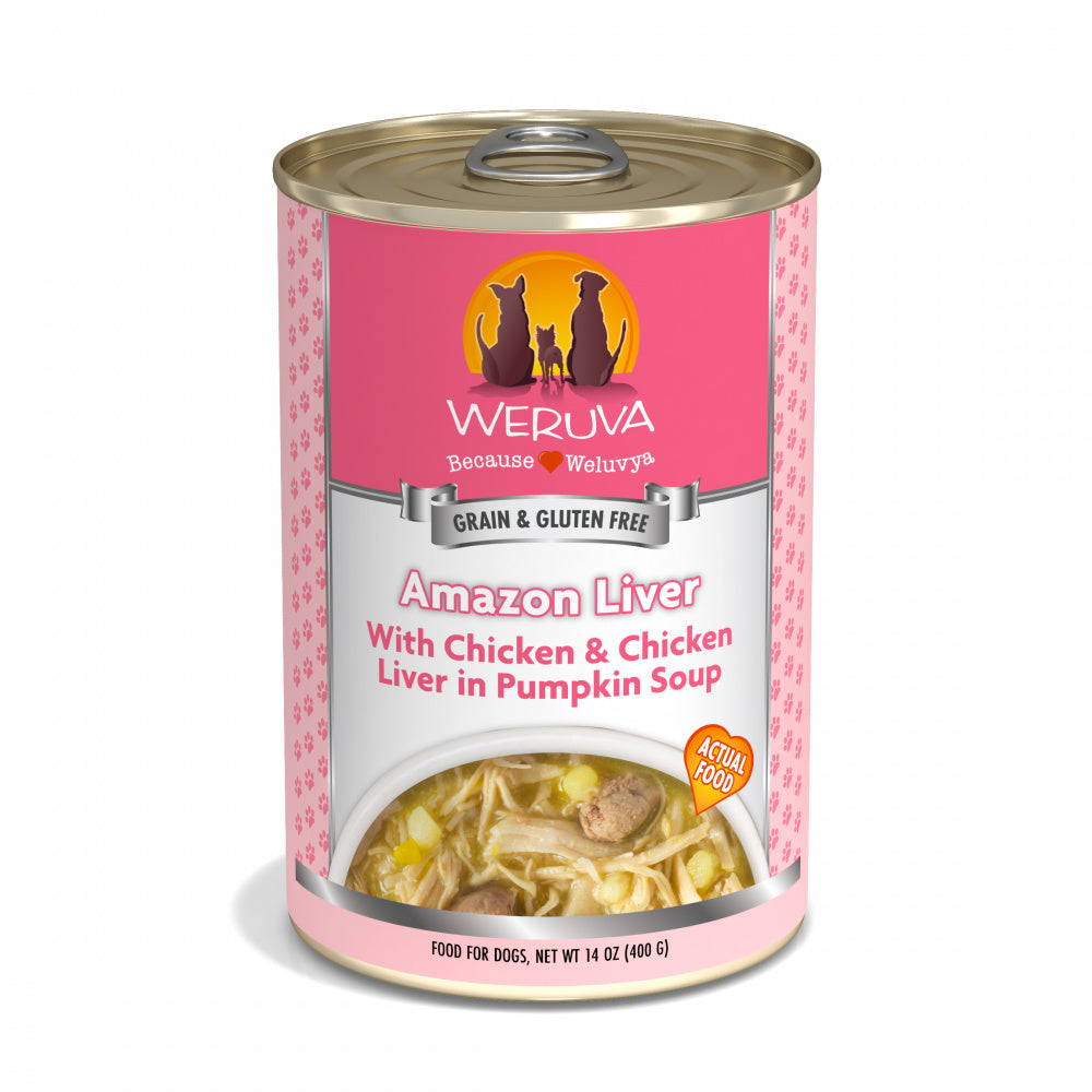 Weruva Amazon Liver with Chicken, Chicken Liver & Pumpkin Soup Canned Dog Food - Mr Mochas Pet Supplies