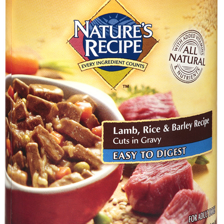 Nature's Recipe Easy to Digest Lamb Rice and Barley Cuts in Gravy Canned Dog Food - Mr Mochas Pet Supplies