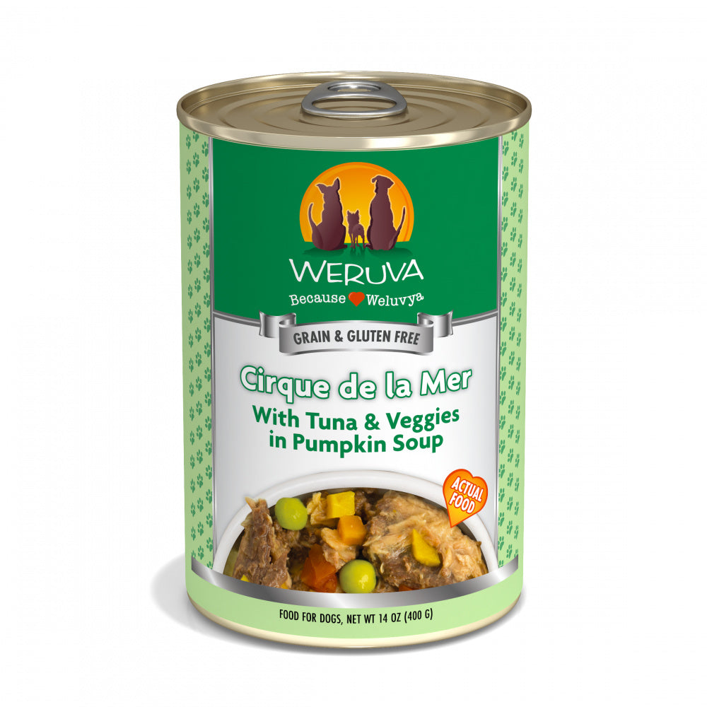 Weruva Cirque de la Mer with Tuna & Veggies in Pumpkin Soup Canned Dog Food - Mr Mochas Pet Supplies