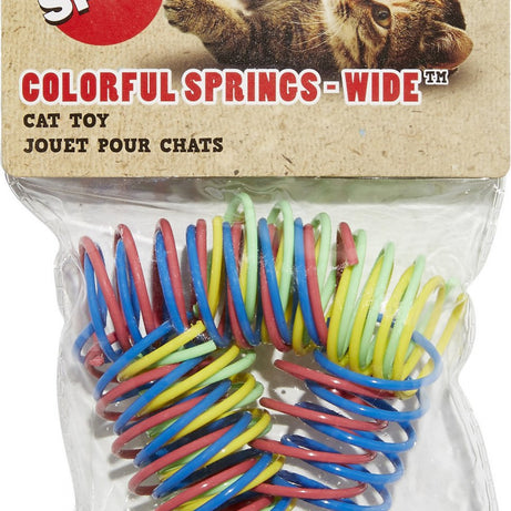 Ethical Pet Colorful Springs Wide Cat Toy - Mr Mochas Pet Supplies