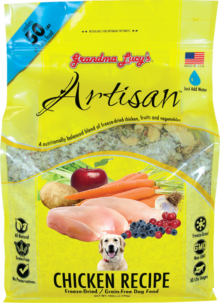 Grandma Lucy's Artisan Grain Free Chicken Freeze Dried Dog Food - Mr Mochas Pet Supplies