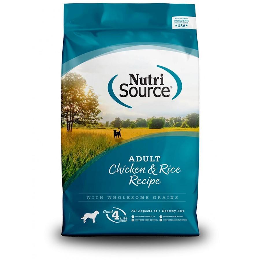 NutriSource Dog Adult Chicken & Rice 15# - Mr Mochas Pet Supplies