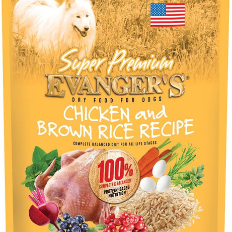 Evangers Super Premium Chicken with Brown Rice Dry Dog Food - Mr Mochas Pet Supplies