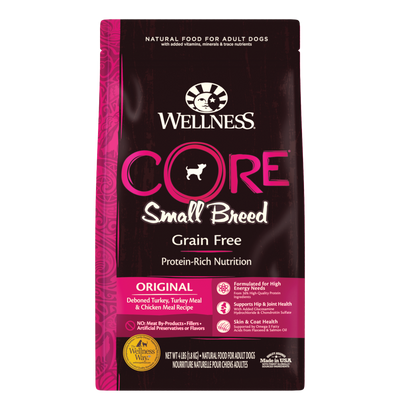 Wellness CORE Grain Free Natural Small Breed Health Turkey and Chicken Recipe Dry Dog Food - Mr Mochas Pet Supplies