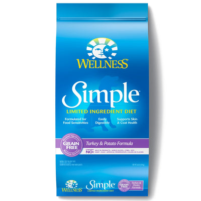 Wellness Simple Grain Free Natural Limited Ingredient Diet Diet Turkey and Potato Recipe Dry Dog Food - Mr Mochas Pet Supplies
