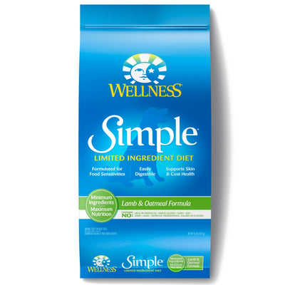 Wellness Simple Natural Limited Ingredient Diet Lamb and Oatmeal Recipe Dry Dog Food - Mr Mochas Pet Supplies