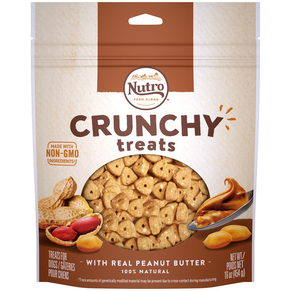 Nutro Crunchy Treats with Real Peanut Butter Dog Treats - Mr Mochas Pet Supplies