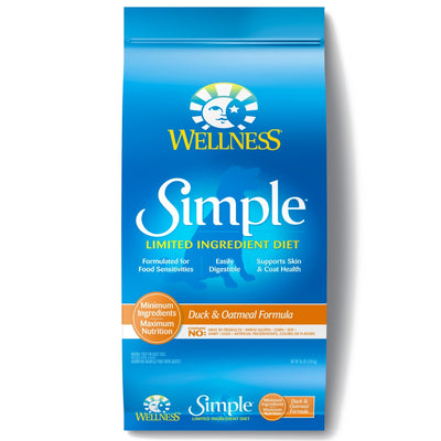 Wellness Simple Natural Limited Ingredient Diet Duck and Oatmeal Recipe Dry Dog Food - Mr Mochas Pet Supplies