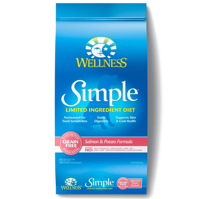 Wellness Simple Grain Free Natural Limited Ingredient Diet Salmon and Potato Recipe Dry Dog Food - Mr Mochas Pet Supplies
