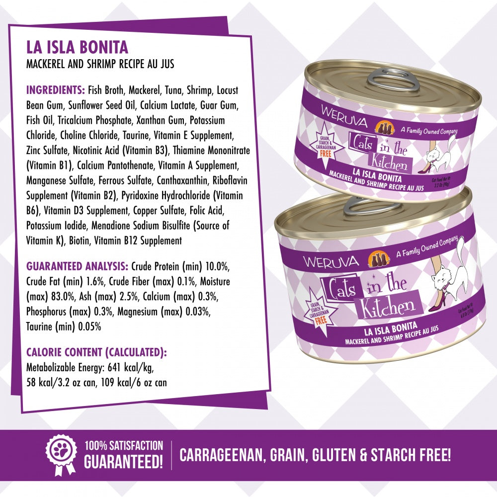 Weruva Cats in the Kitchen Isla Bonita Canned Cat Food - Mr Mochas Pet Supplies