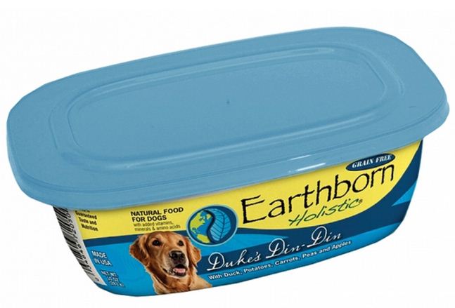 Earthborn Holistic Duke's Din Din Gourmet Dinners Grain Free Moist Dog Food Tubs - Mr Mochas Pet Supplies