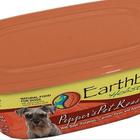Earthborn Holistic Pepper's Pot Roast Gourmet Dinners Grain Free Moist Dog Food Tubs - Mr Mochas Pet Supplies