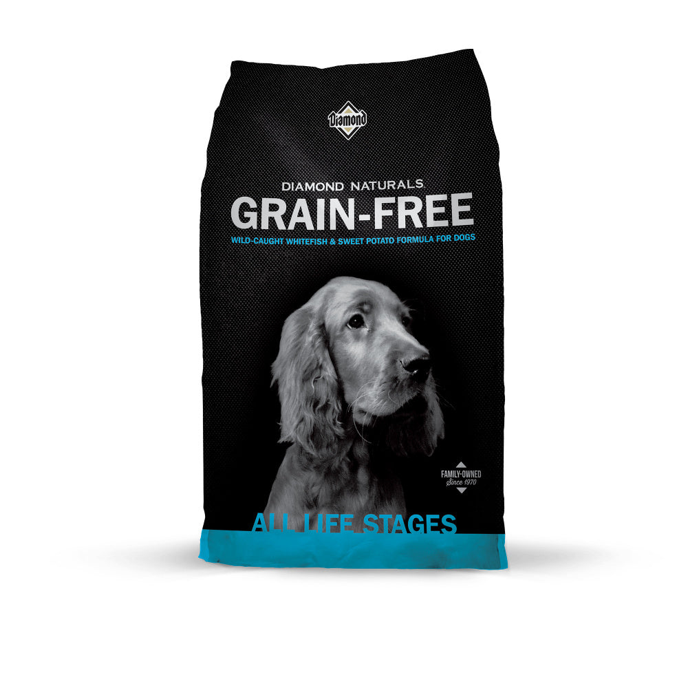 Diamond Naturals Grain Free Whitefish & Sweet Potato Dry Dog Food - Mr Mochas Pet Supplies