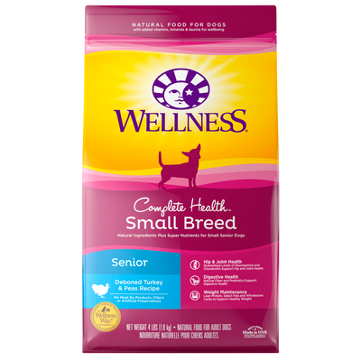 Wellness Complete Health Natural Small Breed Senior Health Recipe Dry Dog Food - Mr Mochas Pet Supplies