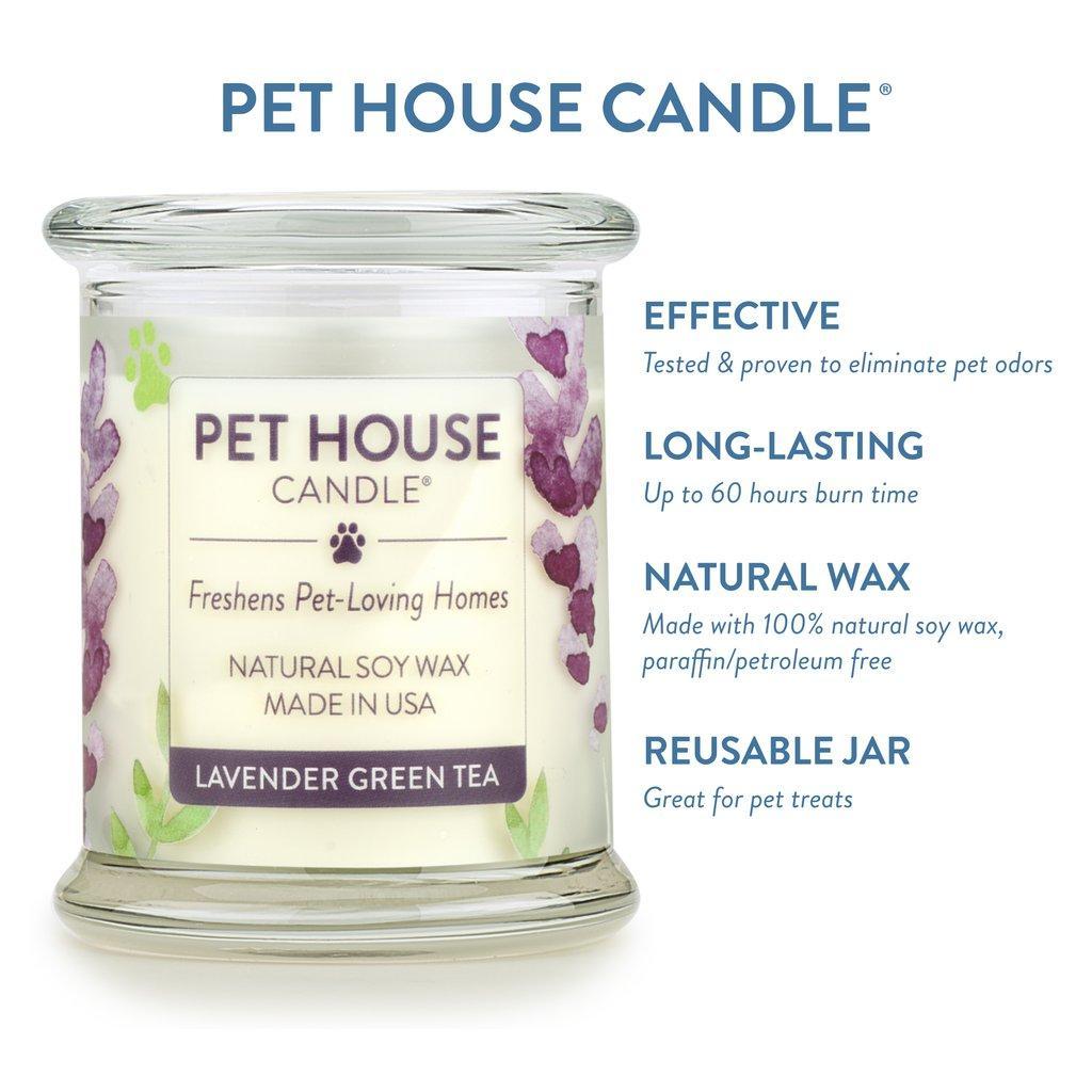 Pet House Candle Lavender Green Tea - Mr Mochas Pet Supplies