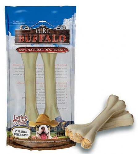 Pure Buffalo Pressed Bully Bone - Mr Mochas Pet Supplies