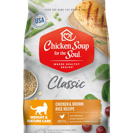 Chicken Soup For The Soul Weight & Mature Care Dry Cat Food - Mr Mochas Pet Supplies