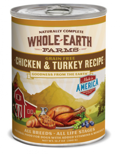 Whole Earth Farms Grain Free Chicken and Turkey Recipe Canned Dog Food - Mr Mochas Pet Supplies