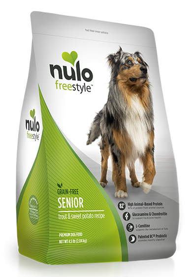 Nulo FreeStyle Grain Free Trout & Sweet Potato Senior Recipe Dry Dog Food - Mr Mochas Pet Supplies