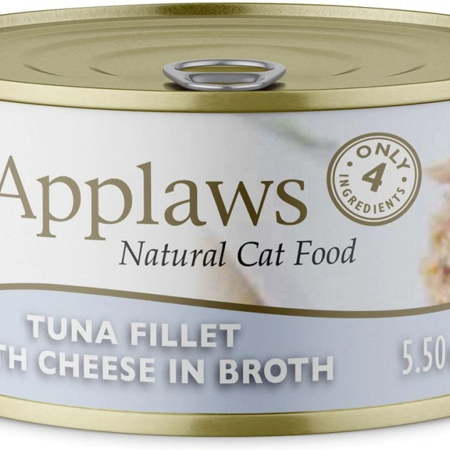 Applaws Natural Wet Cat Food Tuna Fillet with Cheese in Broth