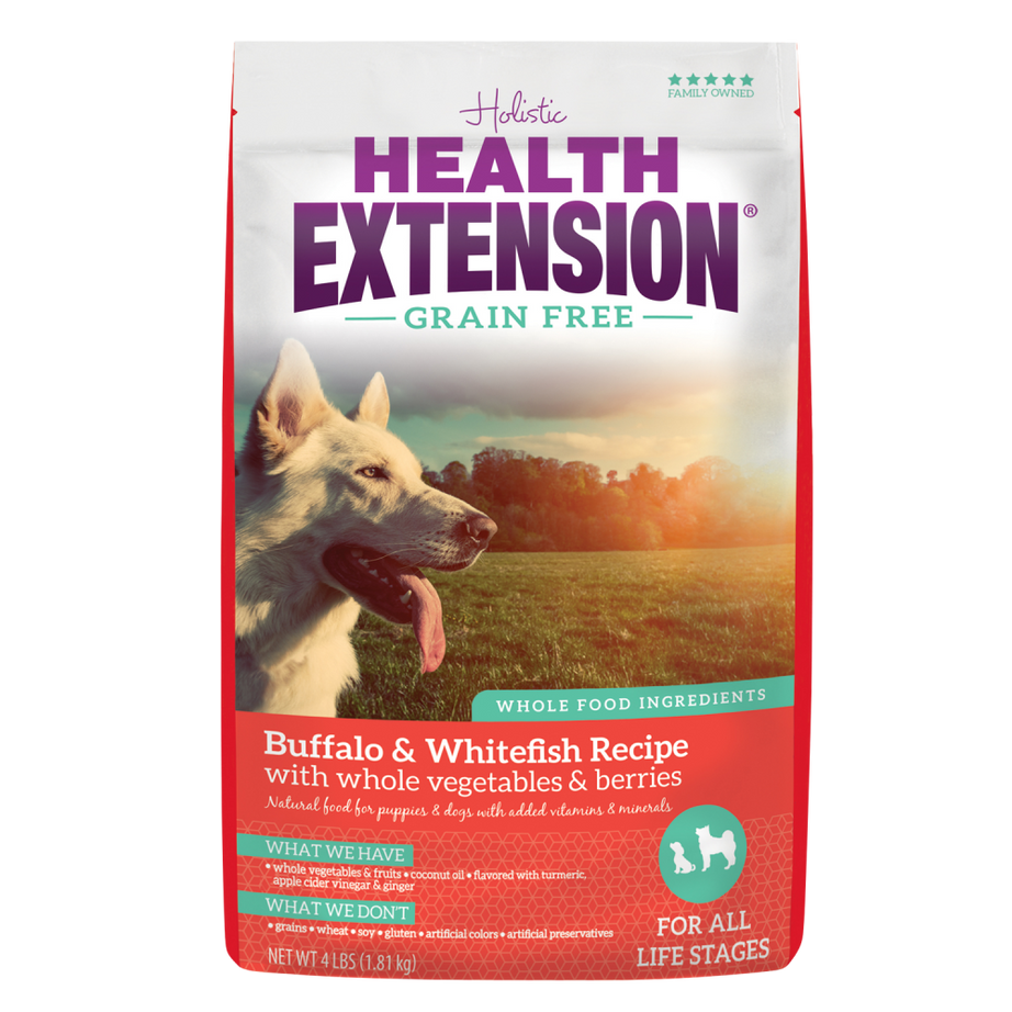 Health Extension Grain Free Buffalo and Whitefish Dry Dog Food - Mr Mochas Pet Supplies