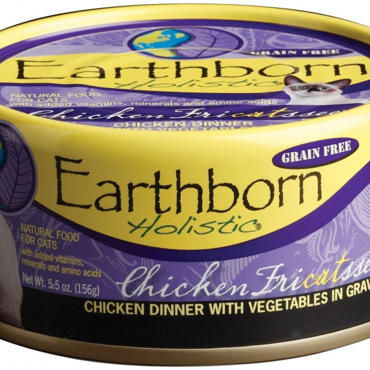 Earthborn Holistic Grain Free Chicken Fricatssee Canned Cat Food - Mr Mochas Pet Supplies