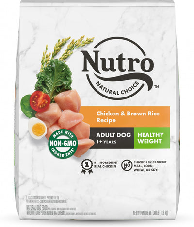 Nutro Wholesome Essentials Healthy Weight Adult Farm-Raised Chicken, Lentils & Sweet Potato Dry Dog Food - Mr Mochas Pet Supplies