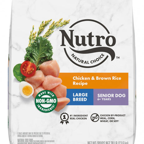 Nutro Wholesome Essentials Large Breed Senior Farm-Raised Chicken, Brown Rice & Sweet Potato Dry Dog Food - Mr Mochas Pet Supplies