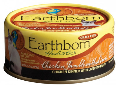 Earthborn Holistic Grain Free Chicken Jumble with Liver Canned Cat Food - Mr Mochas Pet Supplies