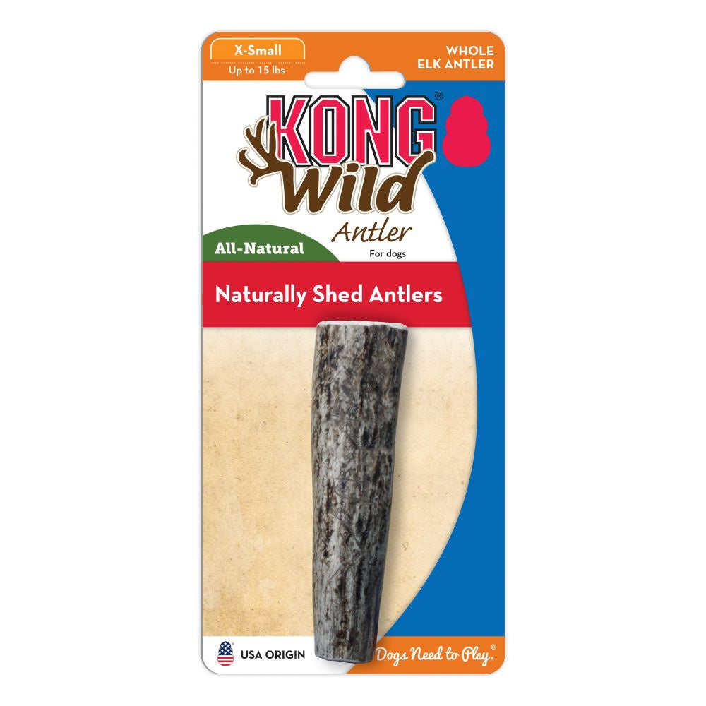 KONG Wild All-Natural Whole Elk Antler for Dogs - Mr Mochas Pet Supplies