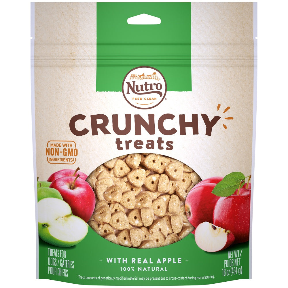 Nutro Crunchy Treats with Real Apple Dog Treats - Mr Mochas Pet Supplies