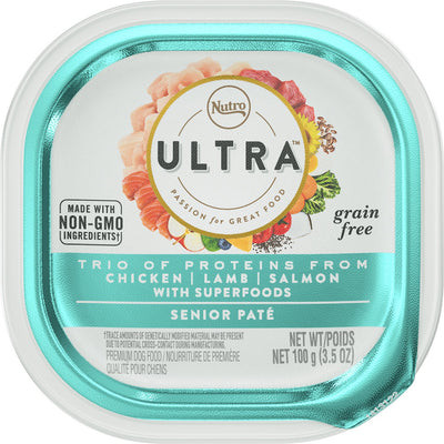Nutro Ultra Senior Chicken, Lamb, & Salmon Pate Wet Dog Food - Mr Mochas Pet Supplies