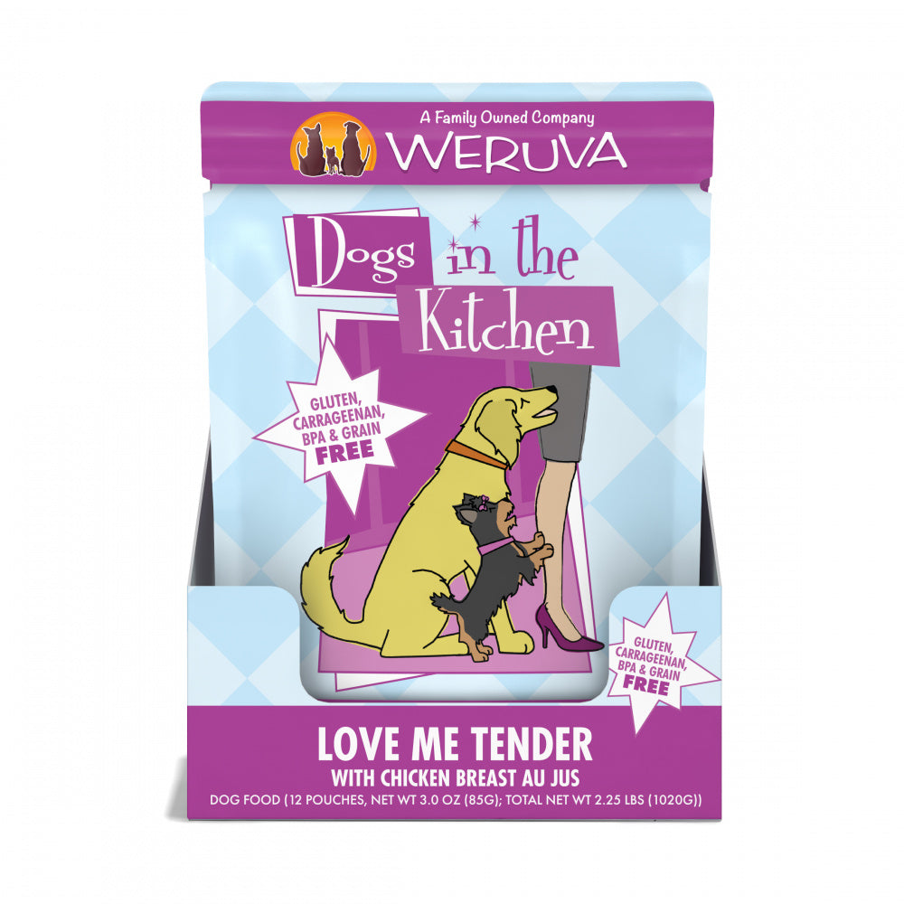 Weruva Dogs in the Kitchen Love Me Tender Grain Free Chicken Dog Food Pouch - Mr Mochas Pet Supplies