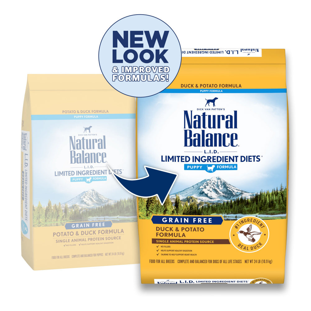 Natural Balance L.I.D. Limited Ingredient Diets Grain Free Potato and Duck Puppy Formula Dry Dog Food - Mr Mochas Pet Supplies