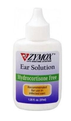 Zymox Ear Solution 1.25 oz Bottle No Hydrocortisone